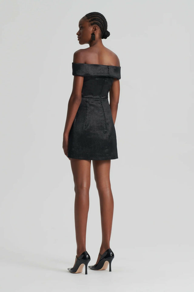 Scanlan Theodore Tinsel Mini Dress Black Size 8 - 8 / Black - Dresses