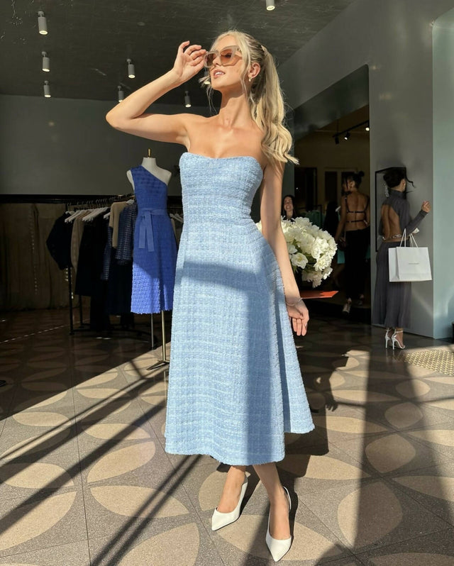 Scanlan Theodore - Scanlan Theodore Tweed Boucle Dress