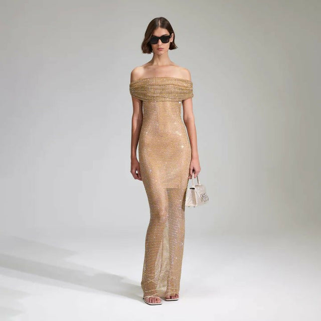 self-portrait-self-portrait-tan-rhinestone-off-shoulder-fishnet-maxi-dress-240461