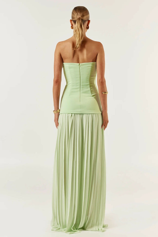 She Is Olla Nicolette Maxi Dress in Green - Dresses