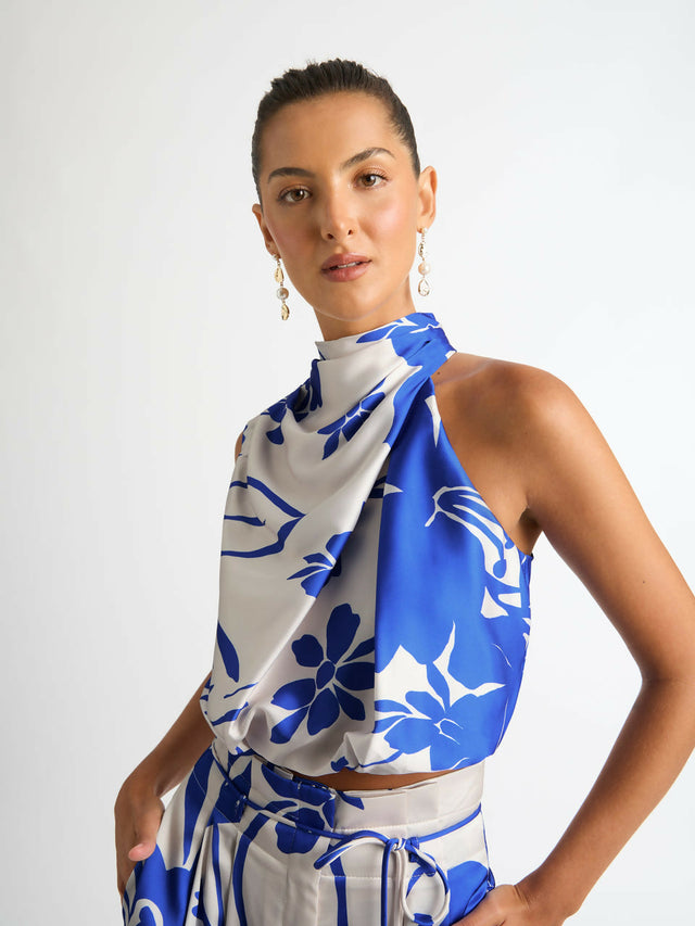 Sheike Antonio Top and Pant set Blue White Size 12 - 12 / Multi - Outfit Sets