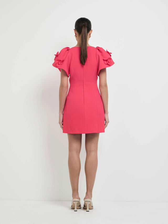 Sheike Michelle Mini Dress - 12 / Pink - Dresses