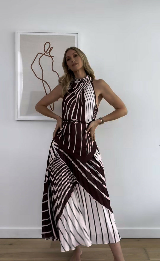 SHEIKE Montmartre Stripe Maxi Dress - Dresses