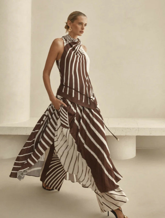 SHEIKE Montmartre Stripe Maxi Dress - Dresses