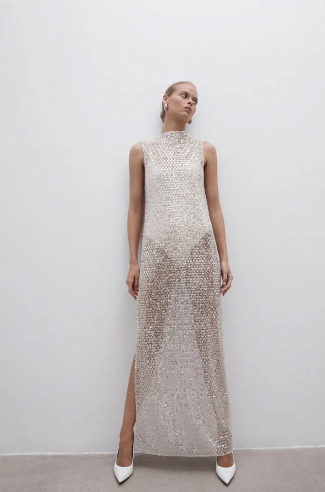 Shona Joy Asteri High Neck Maxi Dress Size 8 & 10 - Dresses