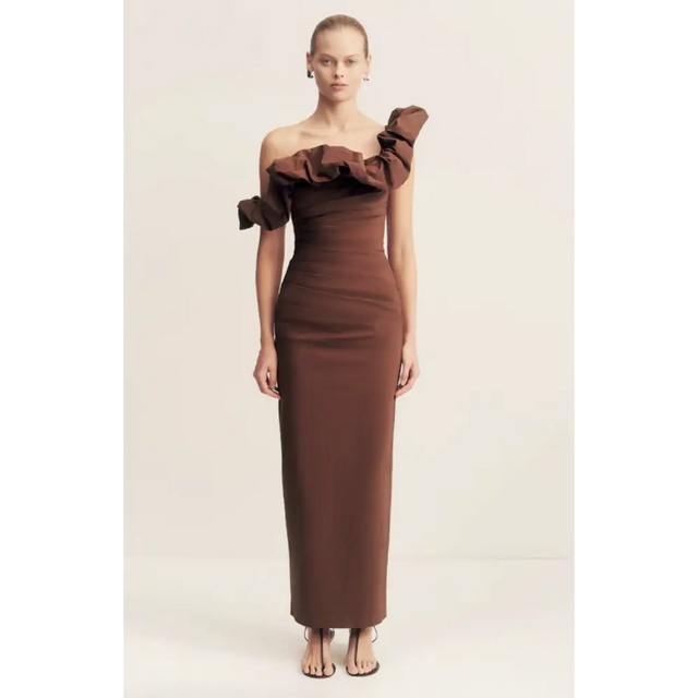 Shona Joy Cambell Ruffle Draped Maxi Size 8,10,12,14 - Dresses