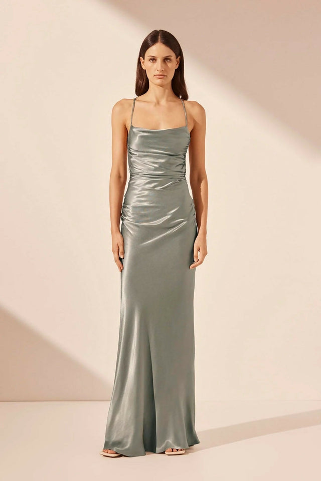 Shona Joy La Lune Dress in Sage - Dresses