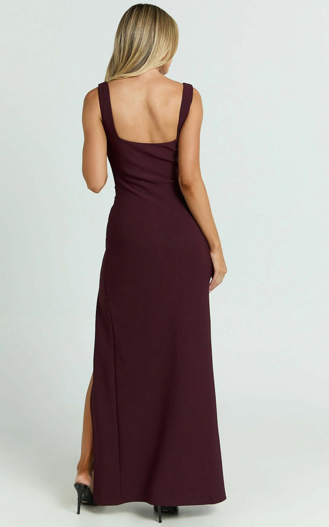Showpo Thelma Maxi Dress - 14 / Brown - Dresses