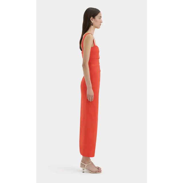 SIR. Dahlia Balconette Gown in Tangerine size 2 / AU 10 - Red / 10 - Dresses