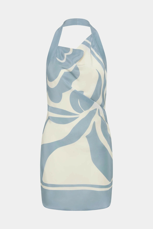 SIR Lilou Halter Mini Dress Blue Size / AU 6 - 6 / Blue - Dresses