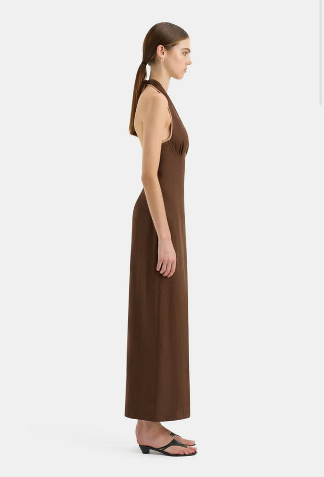 Sir The Label Affogato Halter Midi Dress - Dresses