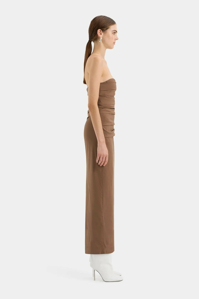 Sir The Label Alba Strapless Gown in Mocha Size 1/AU 8 - 8 / Brown - Dresses