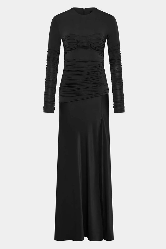 Sir the Label Alessia Draped Gown Black Size 2 / AU 10 - 10 / Black - Dresses
