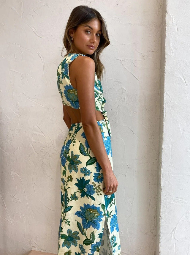 SIR - Sir the Label Alexandre Knot Dress in Marguerite Print