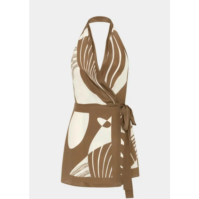 Sir The Label Almara Wrap Halter Mini - Dresses