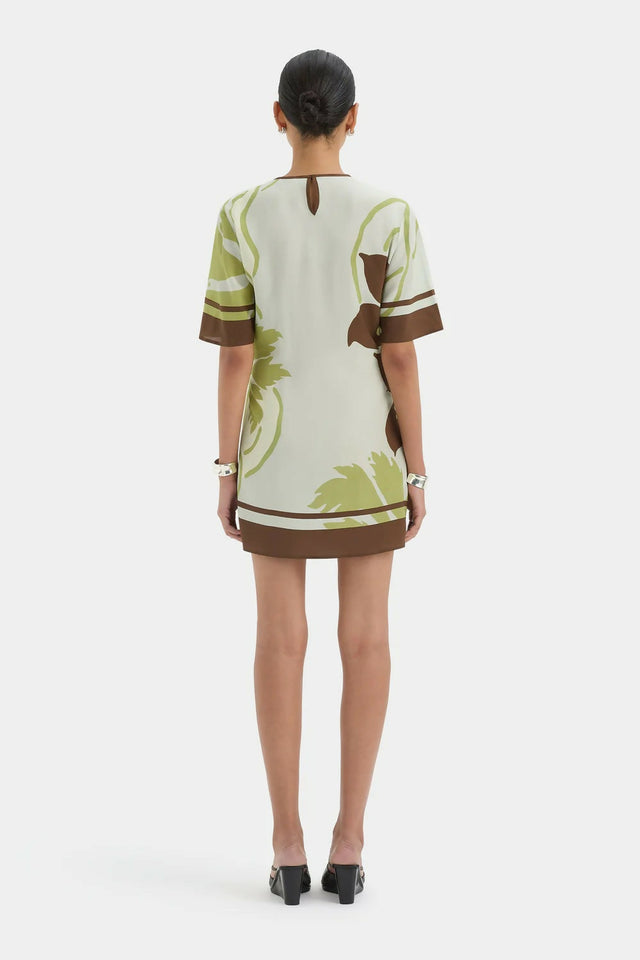 Sir The Label Amaia Mini Dress in Floral Vine - Dresses