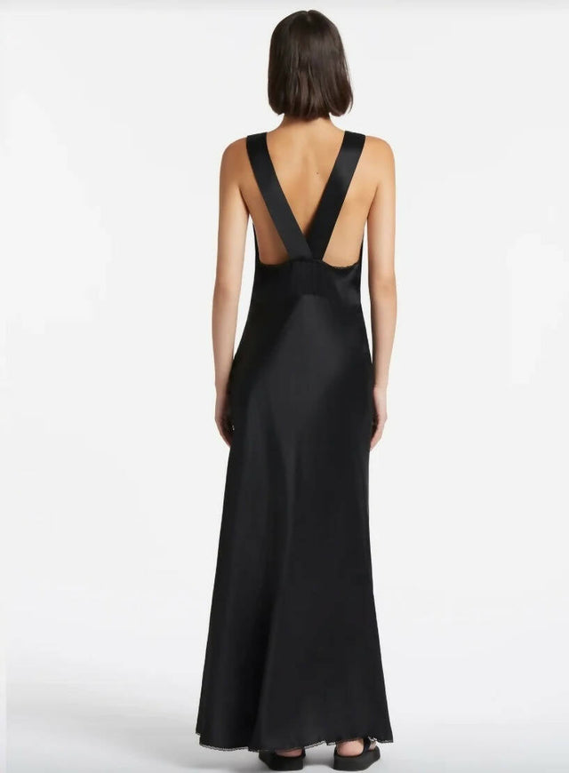 Sir The Label Aries Cut out Gown in Black Size 8 - 8 / Black - Dresses