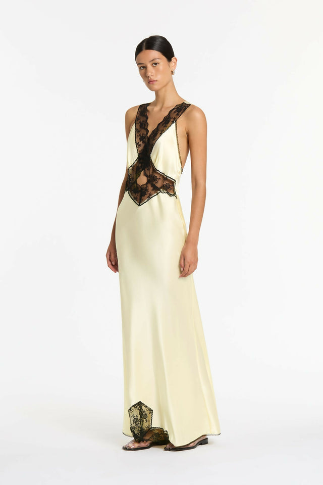 Sir The Label Aries Cut out Gown Size 6/8 - 6 / Yellow - Dresses
