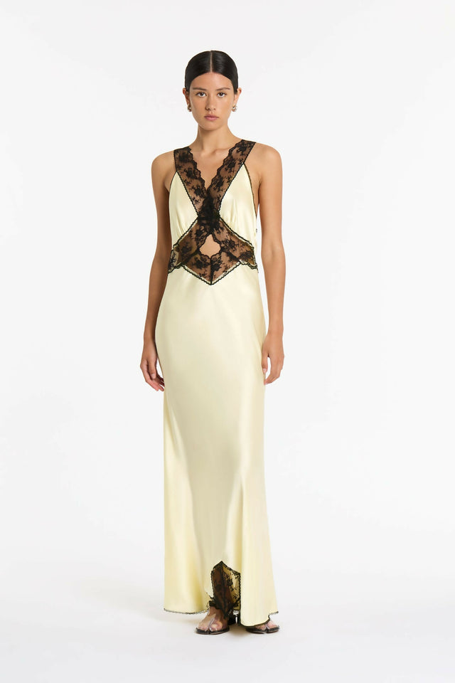 Sir The Label Aries Cut out Gown Size 6/8 - 6 / Yellow - Dresses