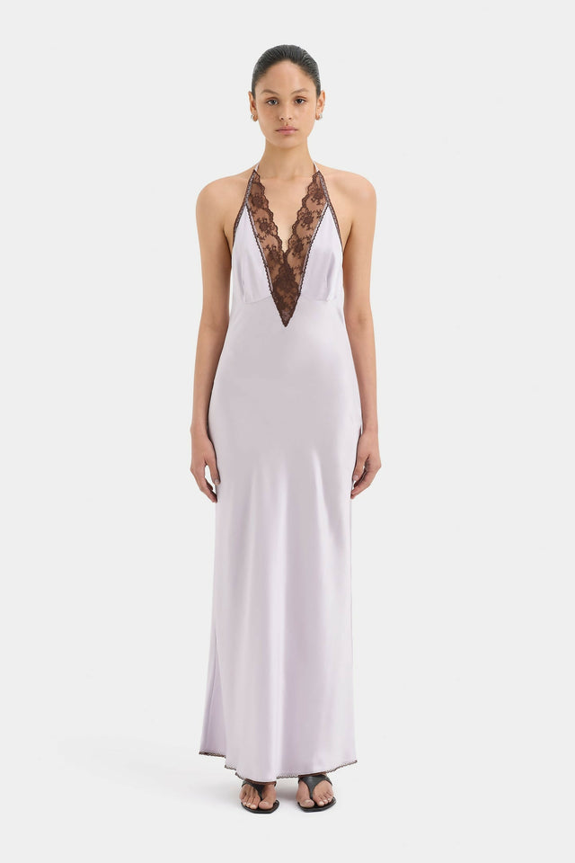 Sir The Label Aries Halter Dress Lilac - 6 / Lilac - Dresses
