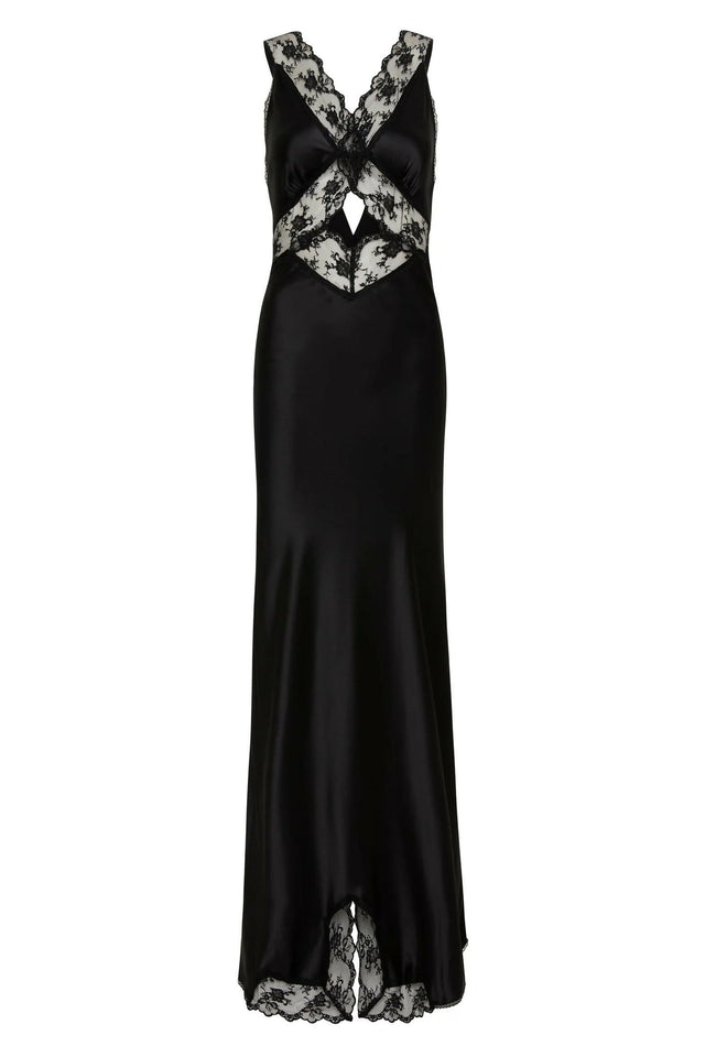 Sir The Label Aries Halter Gown Black - 6 / Black - Dresses