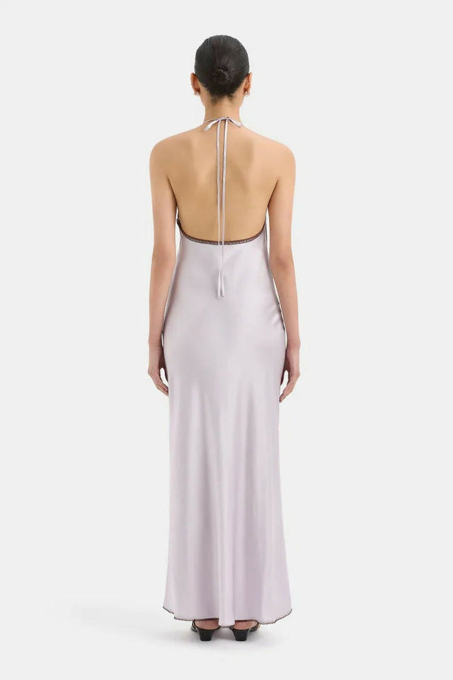 Sir The Label Aries Halter Gown In Lilac Size 8 - 8 / Purple - Dresses