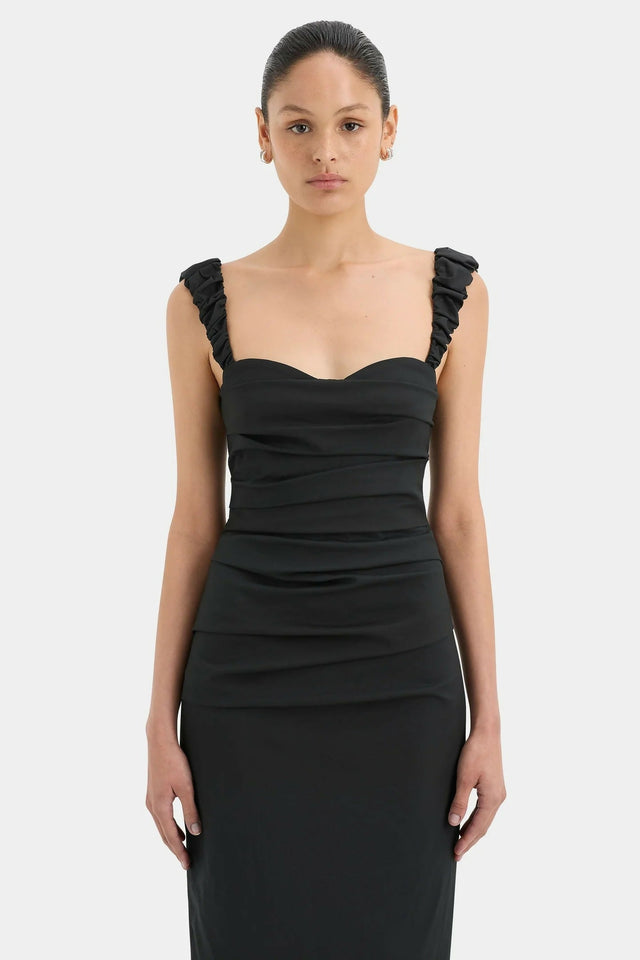 Sir The Label Azul Balconette Gown In Black Size 1 (8) - 8 / Black - Dresses