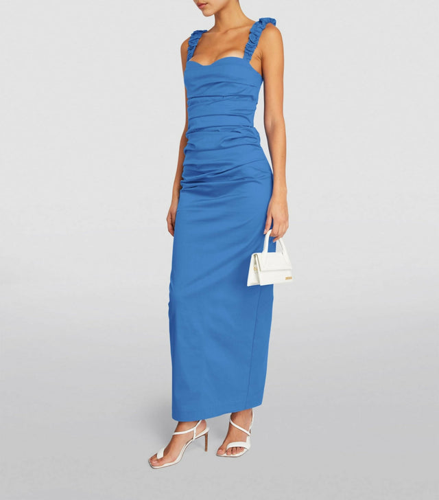 Sir The Label Azul Maxi Dress - 6 / Blue - Dresses