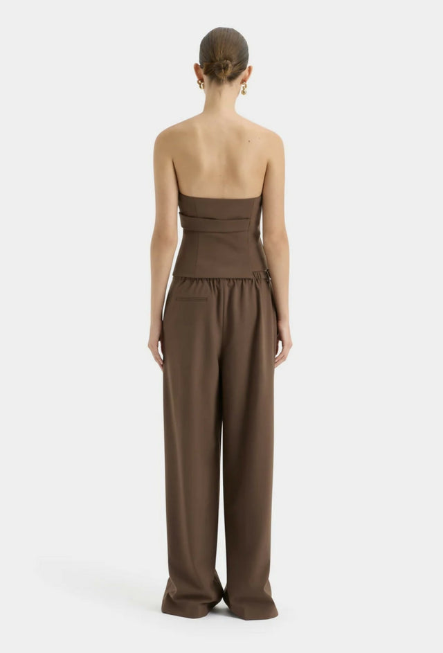 Sir The Label Bromley Bodice and Pant Set in Chocolate - Outfit Sets