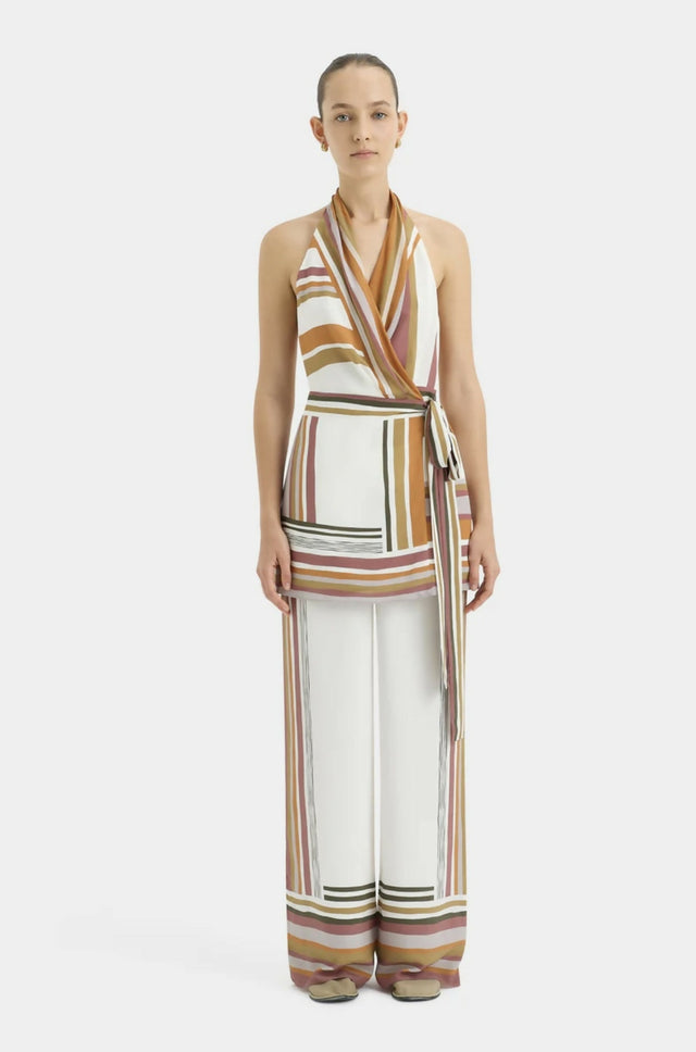 Sir The Label Caprera Wrap Halter Mini and Pant Set - Outfit Sets