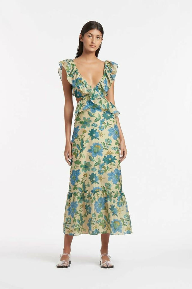 Sir The Label Celia Frill Midi Dress - Dresses