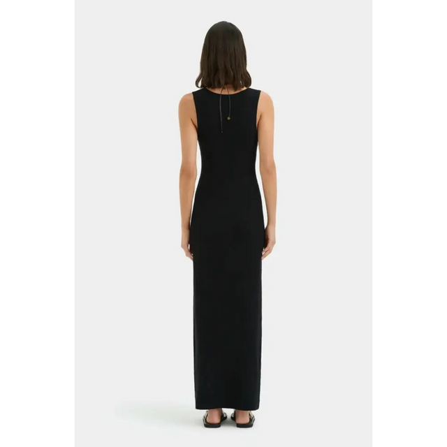 Sir The Label Chiara Scoop Neck Dress - 10 / Black - Dresses