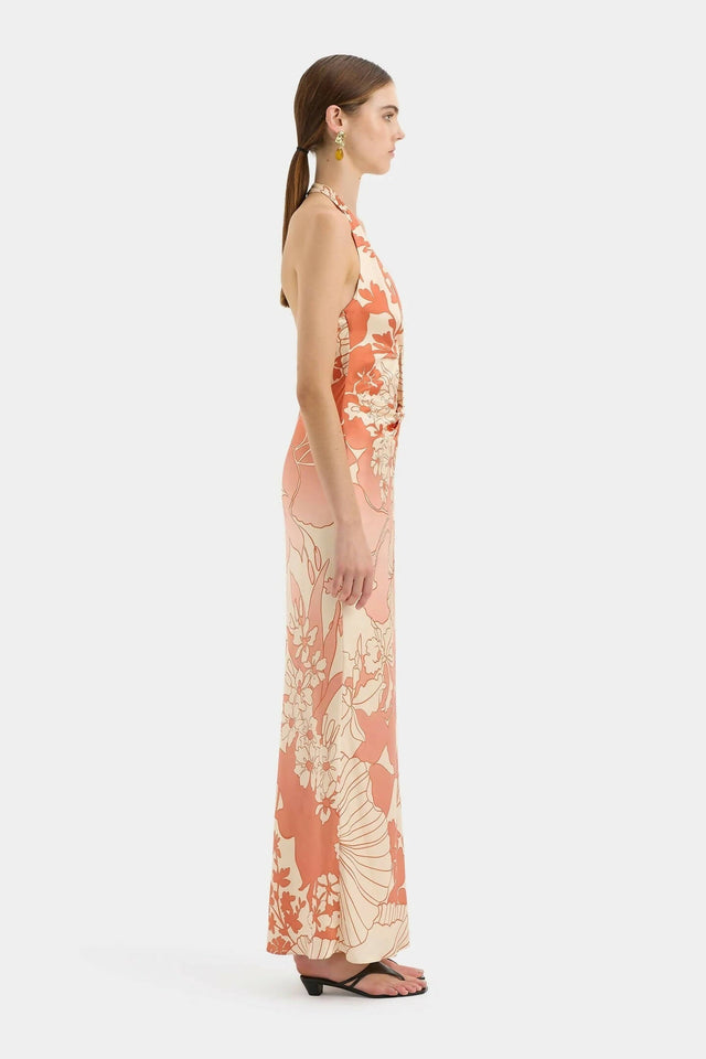 Sir The Label Como Twist Dress in Paradiso Print - 12 / Print - Dresses
