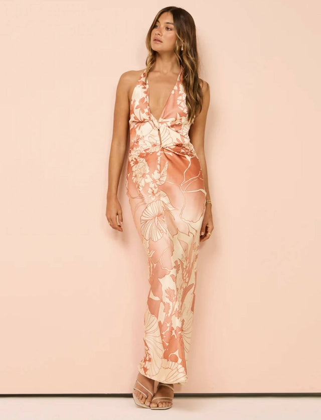 Sir The Label Como Twist Dress in Paradiso Print - Dresses