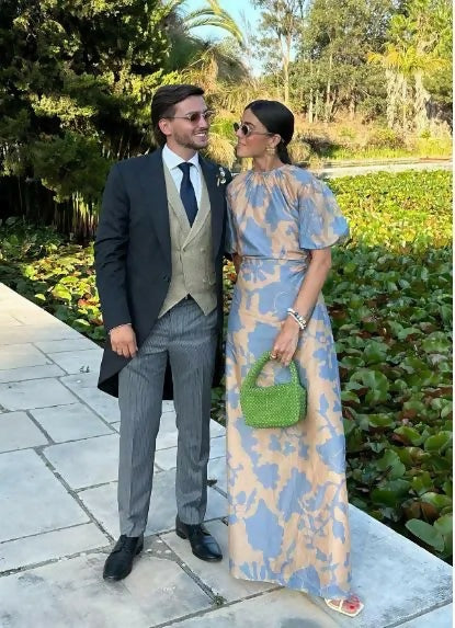 Sir The Label Coralie Puff Sleeve Dress Print Size 8 - 8 / Multi - Dresses