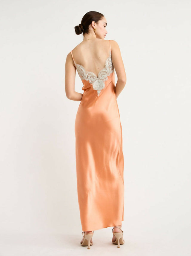 Sir The Label Danseurs Lace Slip Dress in Peach Size 2 /AU 10 - 10 / Peach - Dresses