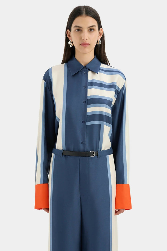 Sir The Label Dazed Shirt and Pant Set in Studio Print Size 14 - 14 / Multi - Outfit Sets