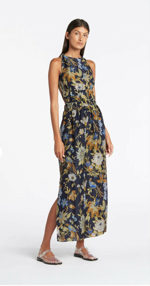 Sir The Label Diana Lilian Cross Back Dress - 12 / Multi - Dresses