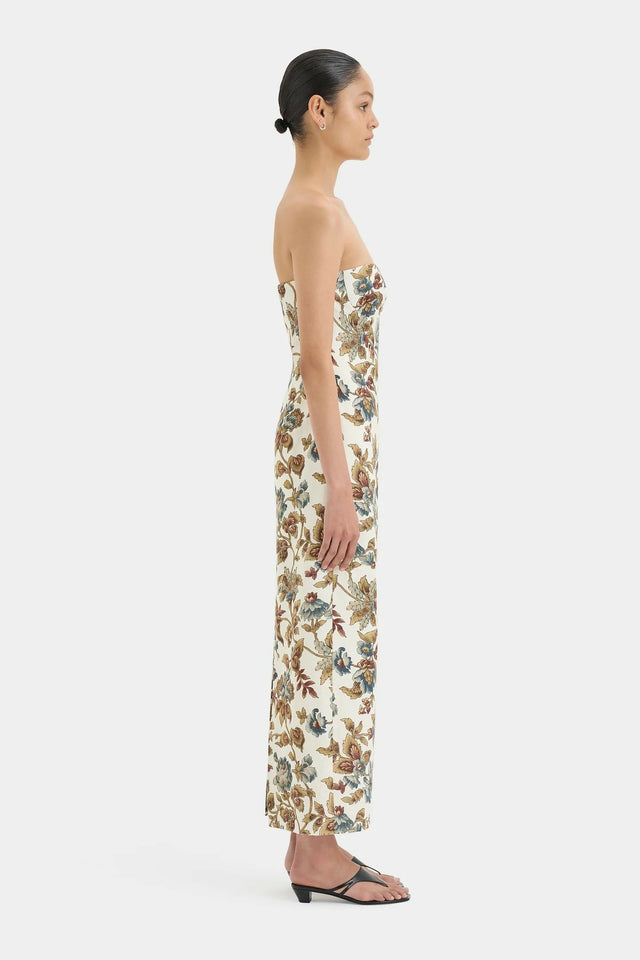 Sir The Label the Eleanora Column Midi Dress Viola Floral Print Size 2 / AU 10 - 10 / Floral - Dresses