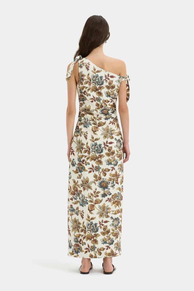 Sir The Label Eleanora Tie Shoulder Dress in Viola Print - 12 / Print - Dresses