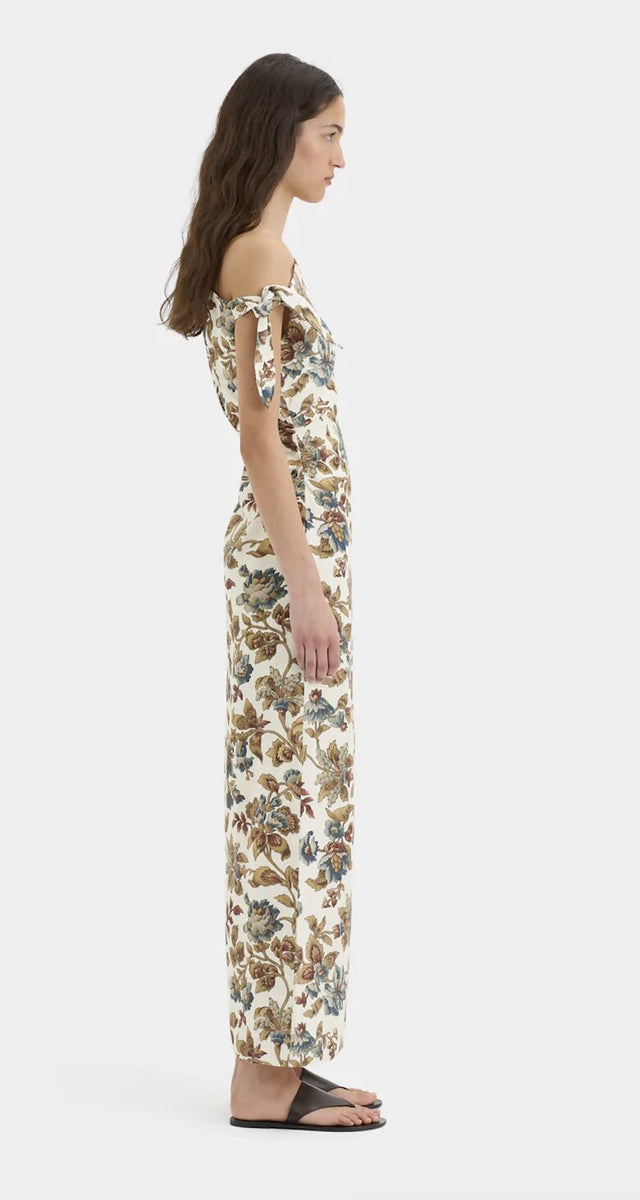 Sir The Label Eleanora Tie Shoulder Dress Viola Floral Print Size 6,8,10 - Dresses