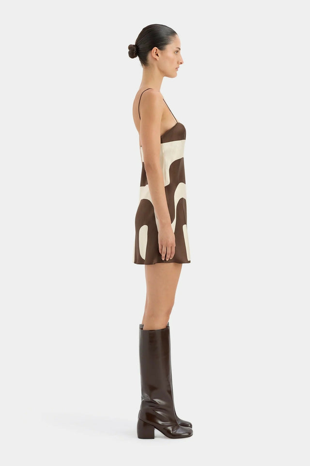 Sir The Label Freddie Slip Mini Dress - 8 / Print - Dresses