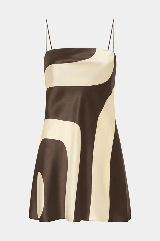 Sir the Label Freddie Slip Mini Dress // Size - 8 / Print - Dresses