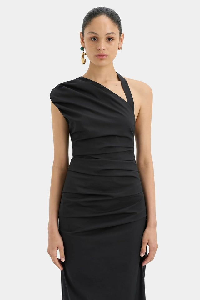 Sir The Label Giacomo Gathered Gown Black Size 10 - 10 / Black - Dresses