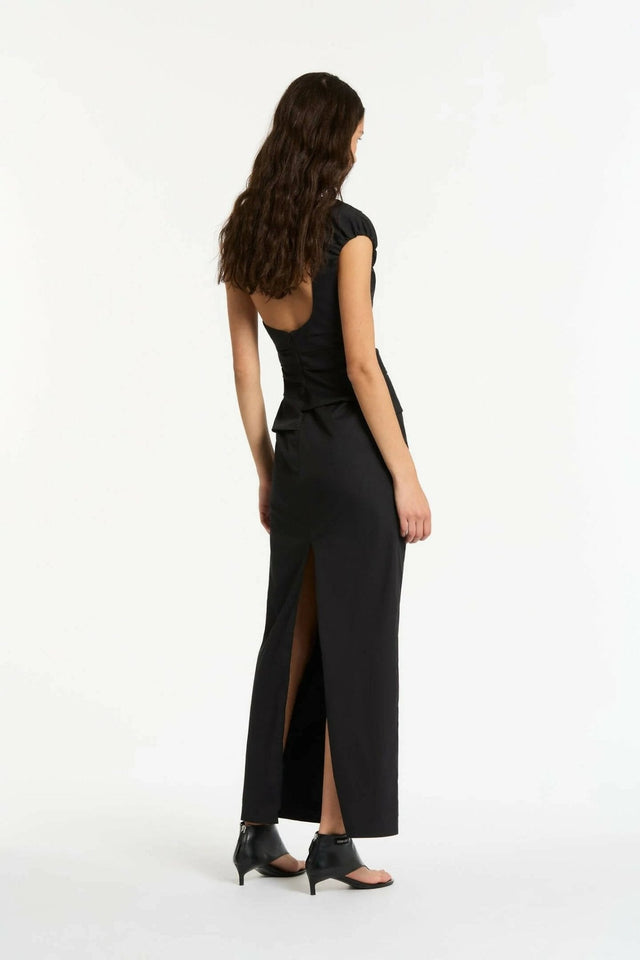 SIR - Sir The Label Giacomo Gathered Gown in Black