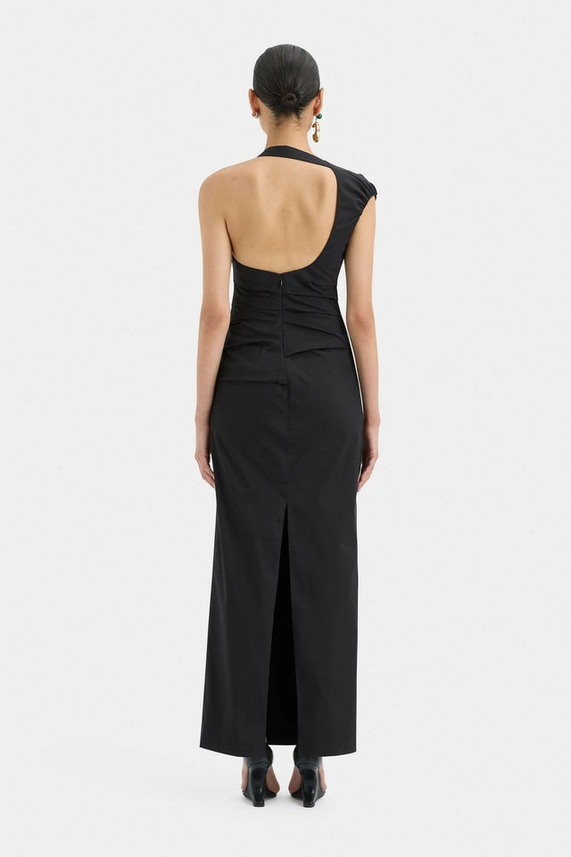 Sir The Label Giacomo Gathered Gown in Black Size 10 - 10 / Black - Dresses