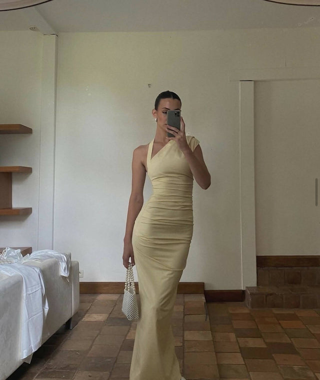 Sir The Label Giacomo Gown in Butter - Dresses