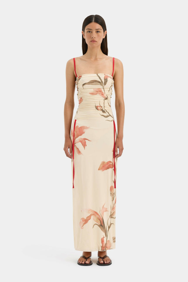 S3-SIR125-1012_Hana_Ruched_Midi_Dress_Gladioli_Print-25061-SirTheLabel-0121