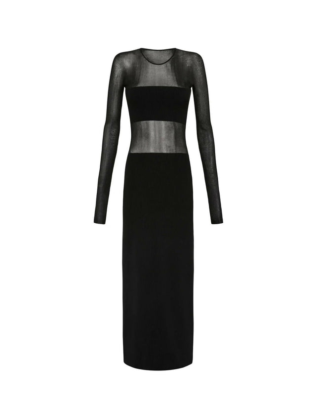 Sir The Label Impermanence Splice Maxi Dress Black Size 10 - 10 / Black - Dresses