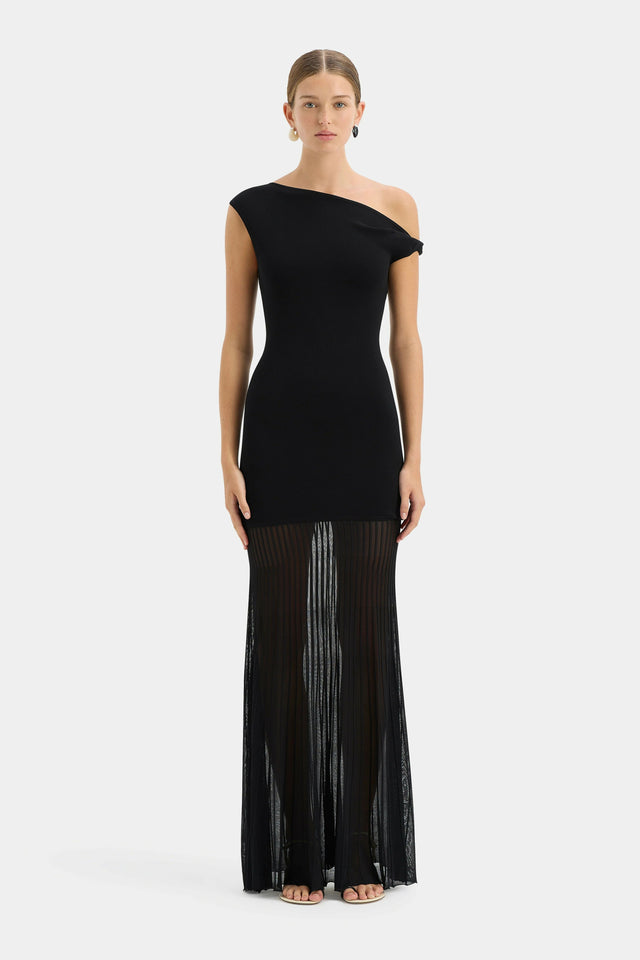 Sir The Label Indigo Twist Dress in a Size 1 - 8 / Black - Dresses